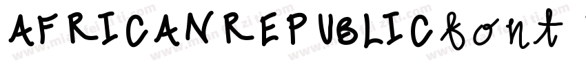 AFRICANREPUBLICfont Regular字体转换